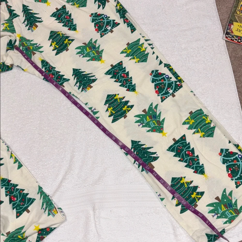 NWT Old Navy mens Pajama Bottoms - Festive Tree Print 2x
